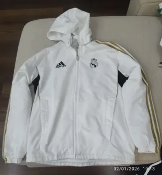 Chaqueta Real Madrid Adidas Blanca