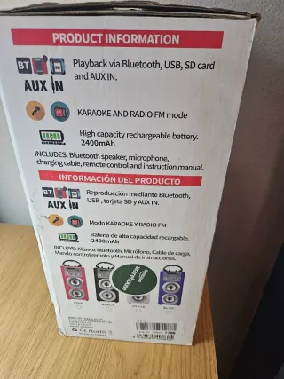 Karaoke Portátil Dynasonic E-025