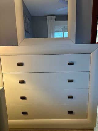 Dormitorio matrimonial color marfil lacado