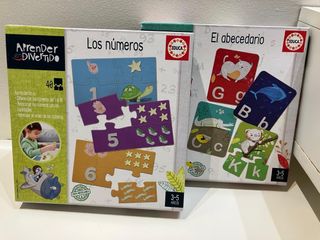 2 Puzzles Educa: Números y Abecedario