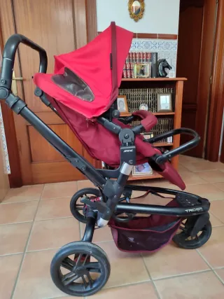 Conjunto Carrito Bebé Jané Trider Rojo
