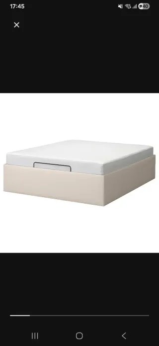 Sommier 160x200cm bege