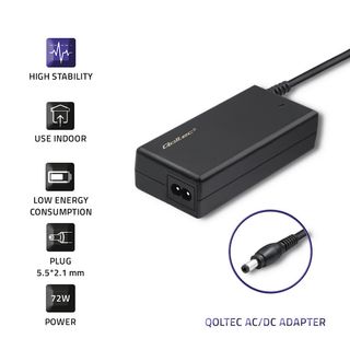 Alimentatore 12V 6A 72W per striscia LED e CCTV