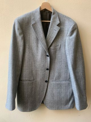 Blazer a quadri grigio Cecconi Firenze vintage s