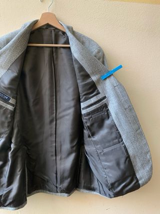 Blazer a quadri grigio Cecconi Firenze vintage s