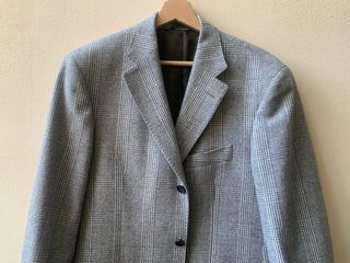 Blazer a quadri grigio Cecconi Firenze vintage s