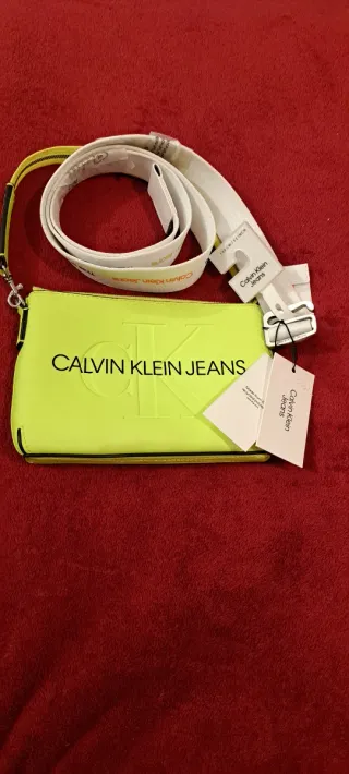 Bolso Calvin Klein Jeans Amarillo Neón