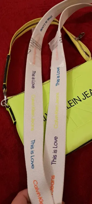 Bolso Calvin Klein Jeans Amarillo Neón