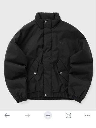 Chaqueta bomber Lacoste negra talla S/M