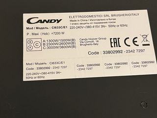 Placa Inducción Candy Casi Nueva