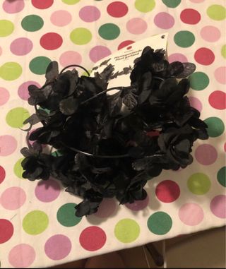 Ghirlanda fiori neri