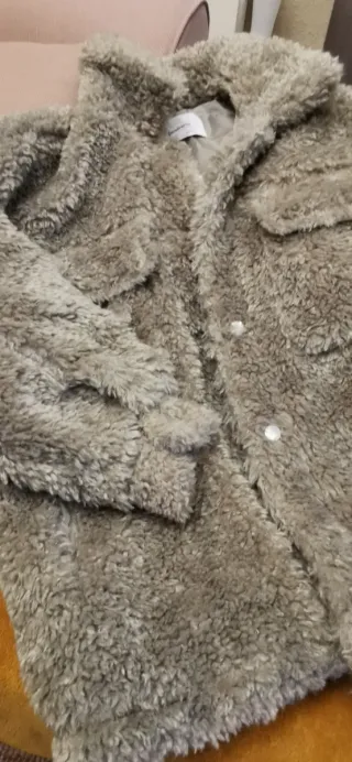 Abrigo borreguito verde Talla M