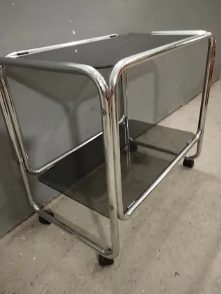 Camarera vintage cristal y metal