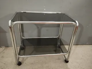 Camarera vintage cristal y metal