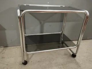 Camarera vintage cristal y metal