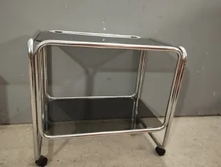 Camarera vintage cristal y metal