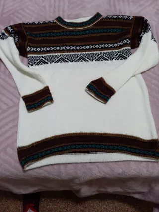 Jersey hombre estampado con cenefa