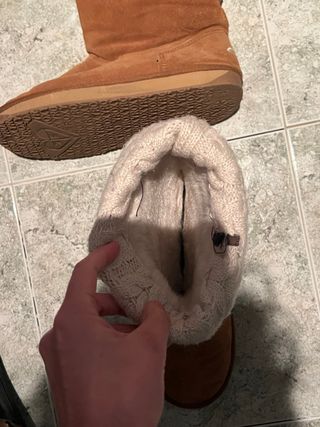 Botas Roxy Invierno con Calcetín Beige/Marrón