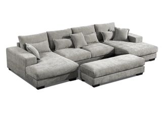 Sofá Rinconera Convertible con Puff Integrado