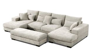 Sofá Rinconera Convertible con Puff Integrado