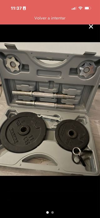 Juego de pesas con maletín