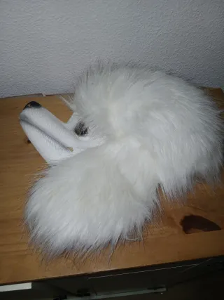 Disfraz Máscara Perro Blanco