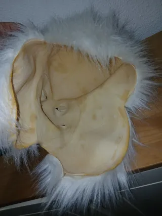 Disfraz Máscara Perro Blanco