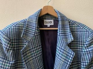 Blazer CAROL fantasia blu/verde taglia IT 46