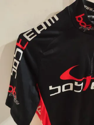 Maglia ciclismo BOSTeam nera e rossa