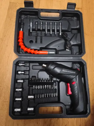 Atornillador Eléctrico USB + Accesorios