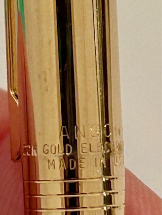 Bolígrafo Anson USA Oro 22k Chapado