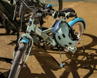 Bicicleta infantil azul decathlon