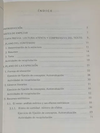 La práctica del comentario de texto