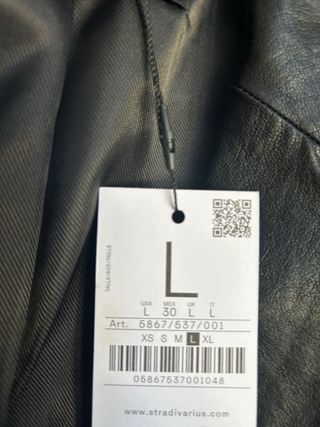 Chaqueta efecto piel Stradivarius Talla L