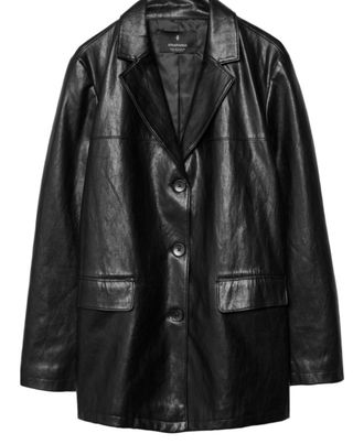 Chaqueta efecto piel Stradivarius Talla L