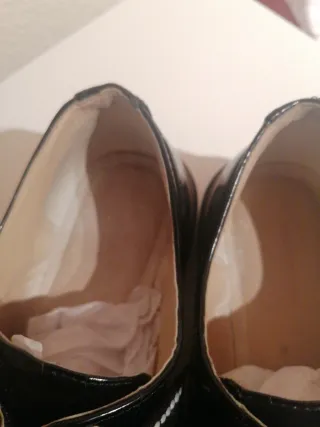 Zapatos de cordones negros mujer