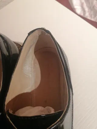 Zapatos de cordones negros mujer