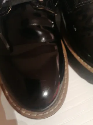 Zapatos de cordones negros mujer