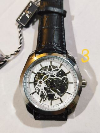 Orologio Martyn Line Scheletro in argento e oro