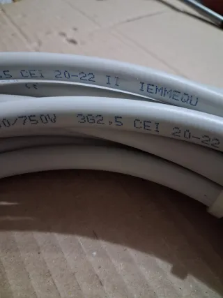 Prolunga elettrica 8 metri 3x2,5mmq