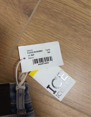 Jeans Iceberg neonato 9 mesi nuovo