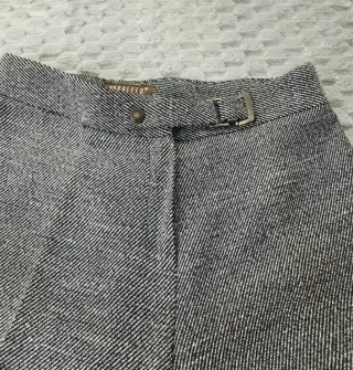 Pantalón Recto Vintage Gris Talla 38