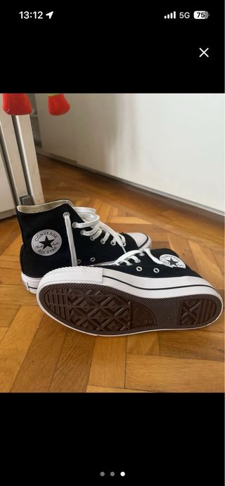 Converse All Star Plataforma Negras