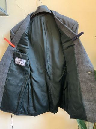 Versace Giacca uomo a quadri grigia vintage size50