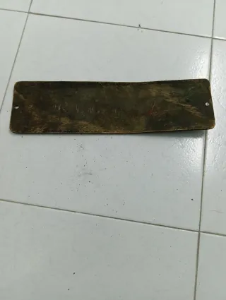 Chapa bronce maquina