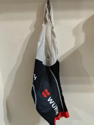 Completo ciclismo WURTH rosso/bianco