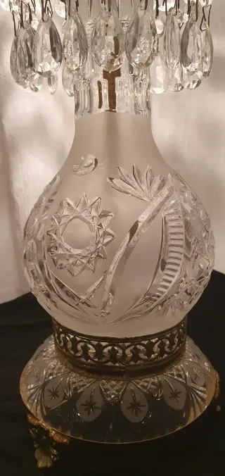 Lámpara antigua cristal