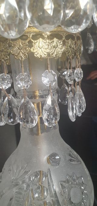 Lámpara antigua cristal