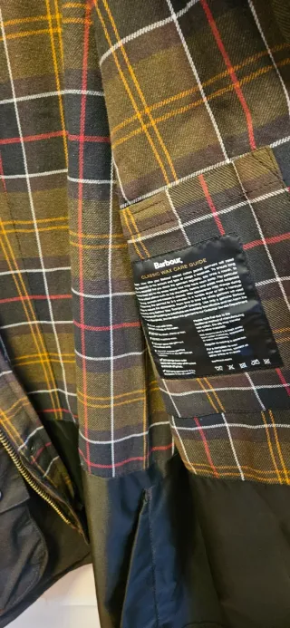 Barbour Wax Ashby Verde Oliva Talla M sin uso.