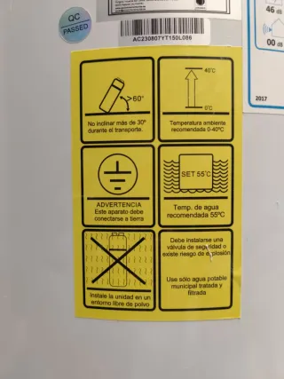 Calentador Johnson MANANTIAL150M